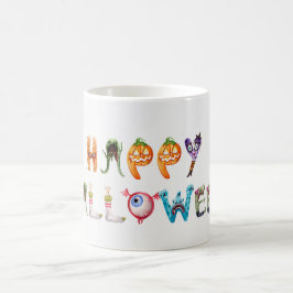 Monsters alfabet kaffemugg