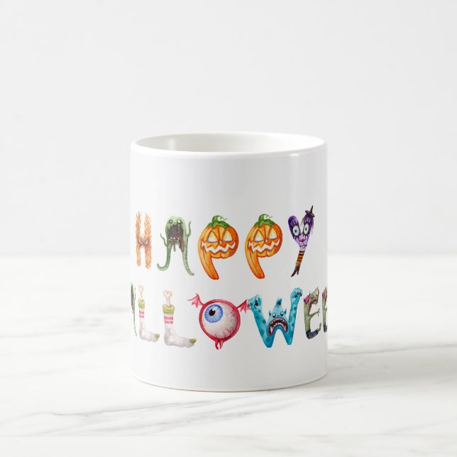 Monsters alfabet kaffemugg (Center)