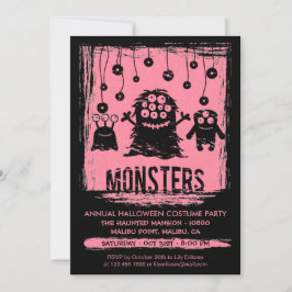Monsters årliga Halloween Costume Party-inbjudan Inbjudningar