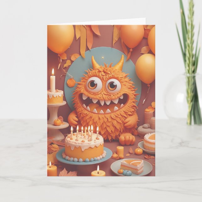 Monster's Birthday Bash Kort (Framsida)