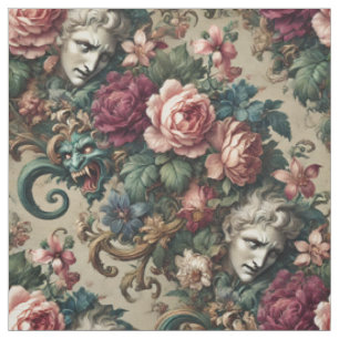 Monsters bland Manar - Gothic Påstående Tile Tyg