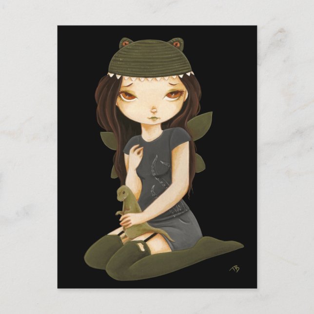 Monsters - Dinosaur fairy monster Vykort (Framsida)