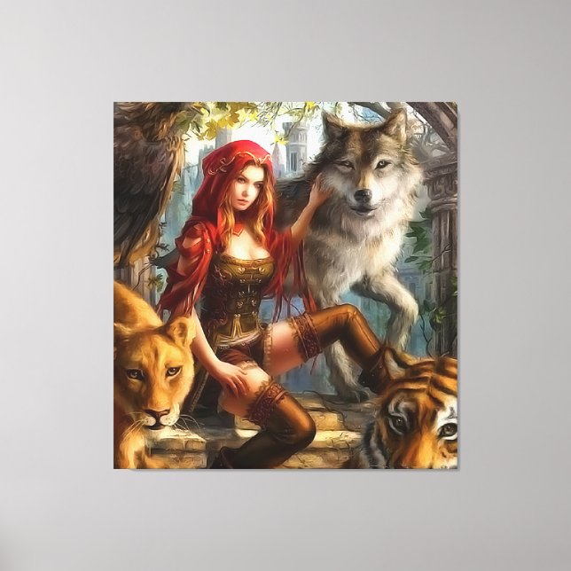 Monsters drottning canvastryck (Framsida)