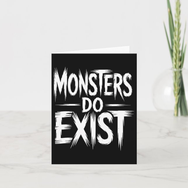 Monsters finns där.. kort (Framsida)