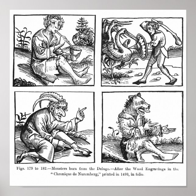 Monsters född i Deluge Poster (Framsidan)