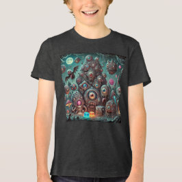 Monsters från Måne Creepy Eyeball Invasion T Shirt