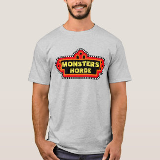 Monsters Horde Retro Pizza Ställe T-Shirt