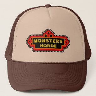 Monsters Horde Retro Pizza Ställe Truckerkeps
