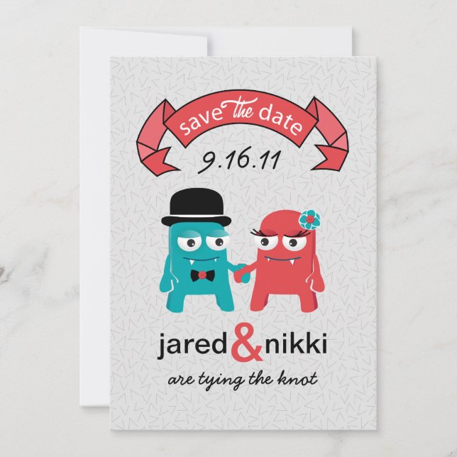 Monsters i Kärlek Spara datum Datumet (Framsida)