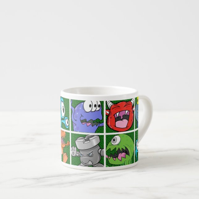 Monsters & Kaiju Espressomugg (Framsida höger)