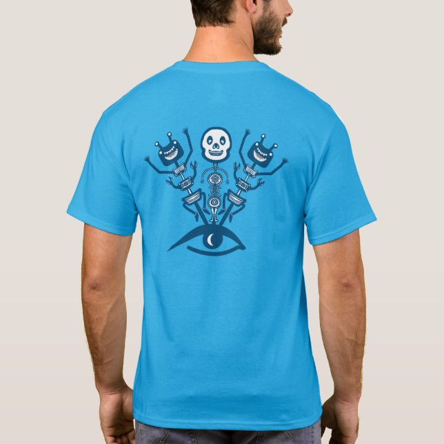 Monsters och Skeleton T Shirt (Baksida)