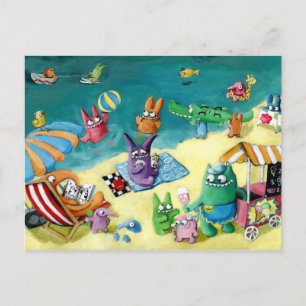 Monsters on the Beach Vykort
