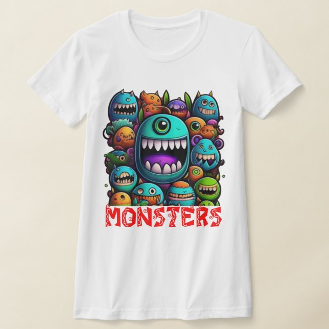 MONSTERS T SHIRT (Laydown)