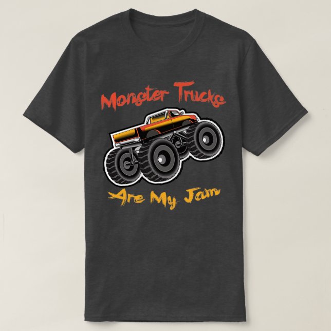 Monsters Trucks Are My Jam T Shirt (Design framsida)