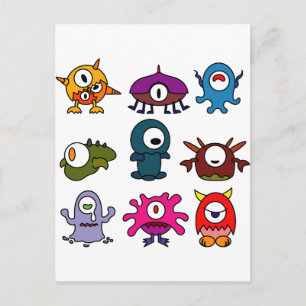 Monsters Vykort