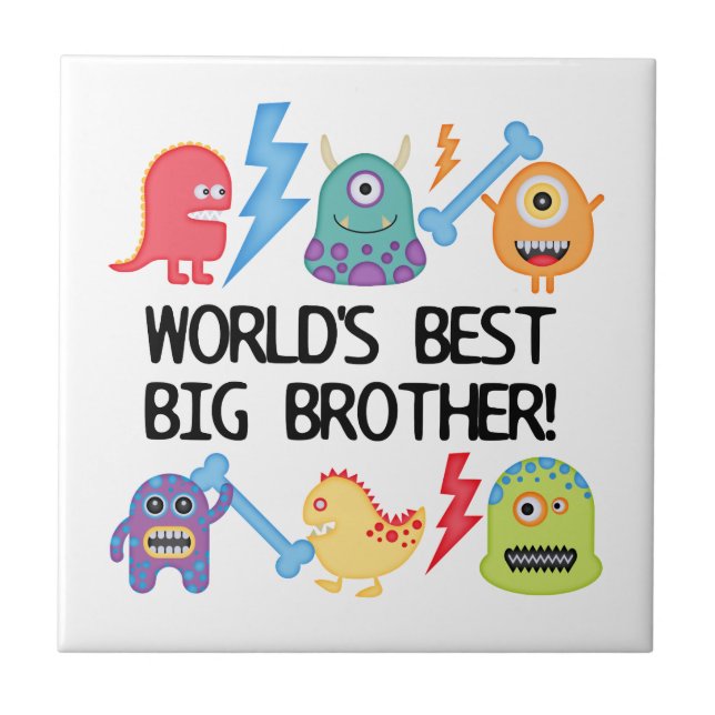Monsters World Best Big Brother Kakelplatta (Framsidan)