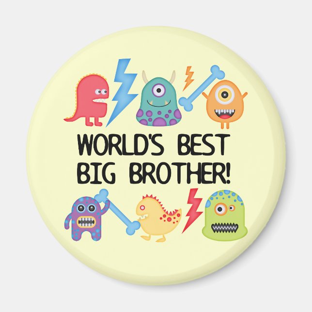 Monsters World Best Big Brother Magnet (Framsidan)