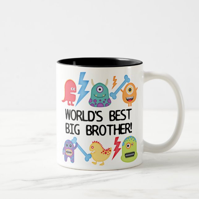 Monsters World Best Big Brother Två-Tonad Mugg (Höger)