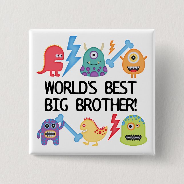 Monsters World's Best Big Brother Knapp (Framsida)