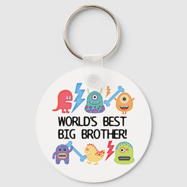 Monsters World's Best Big Brother Nyckelring (Framsida)