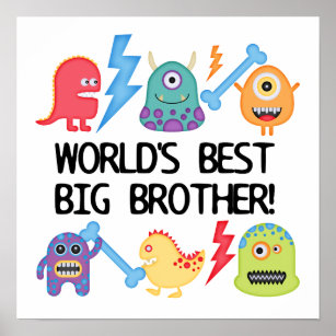 Monsters World's Best Big Brother Poster