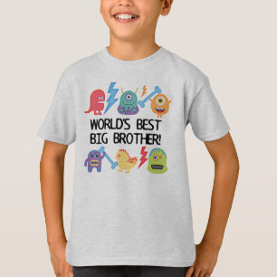 Monsters World's Best Big Brother T-shirt