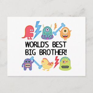 Monsters World's Best Big Brother Vykort