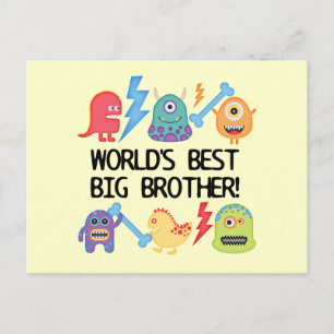 Monsters World's Best Big Brother Vykort