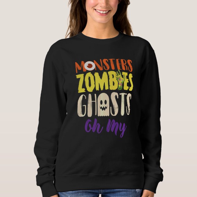 Monsters Zombies Spöken T Shirt (Framsida)