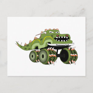 Monstersaurus lastbil vykort