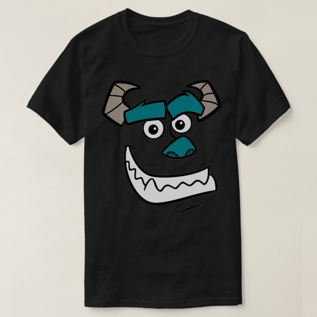MonstersHalloween Sulley Ansikte Costume T Shirt (Design framsida)