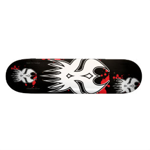 MonsterSkull Mini Skateboard Bräda 18,5 Cm