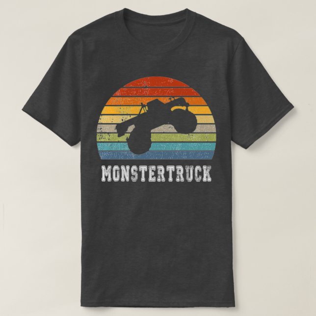 Monstertrucs Vintage Design T Shirt (Design framsida)