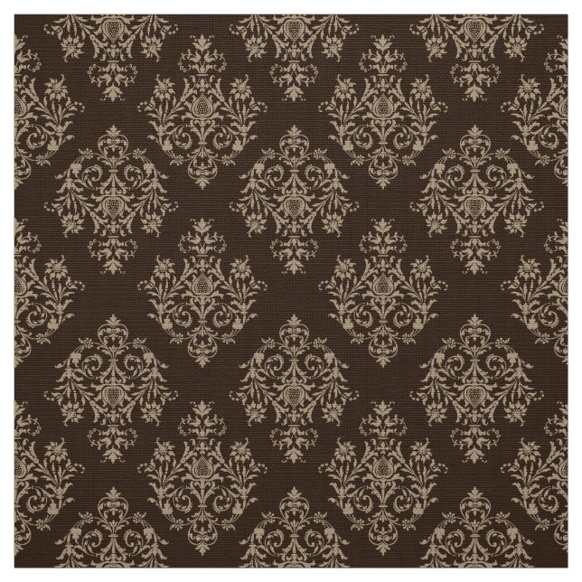 Mönstertyg för brunkolsbrunkolssystem i Ornate Bar Tyg (Provkarta)