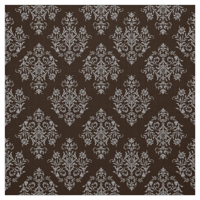 Mönstertyg för brunkolsbrunkolssystem i Ornate Bar Tyg (Provkarta)