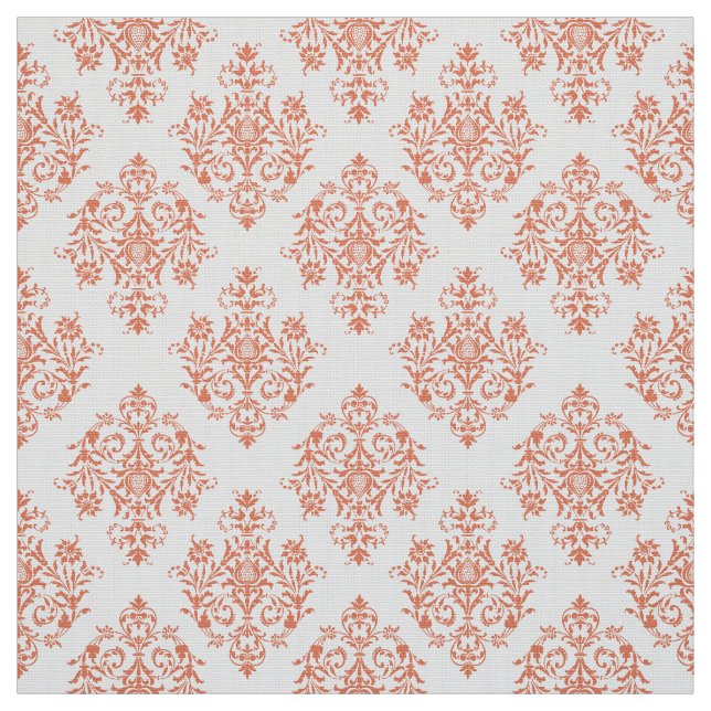 Mönstertyg för Ornate Baroque färgad Damask Tyg (Provkarta)