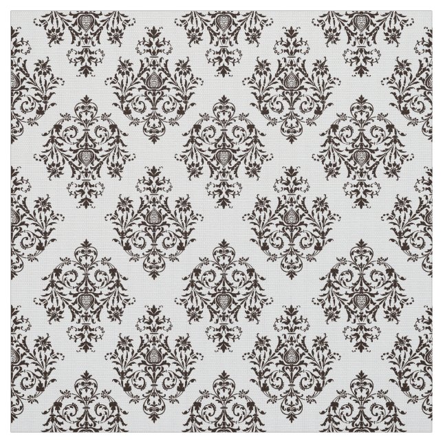 Mönstertyg för Ornate Baroque färgad Damask Tyg (Provkarta)