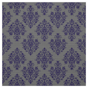 Mönstertyg för ornate Baroque grått Damask Tyg