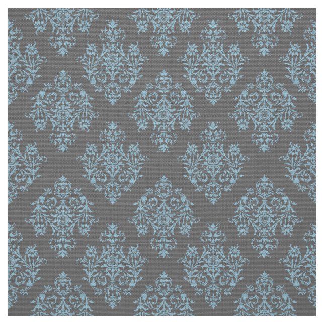 Mönstertyg för ornate Baroque grått Damask Tyg (Provkarta)