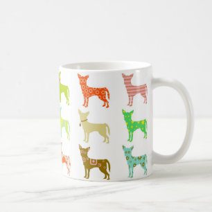 mönstra-chihuahuas kaffemugg