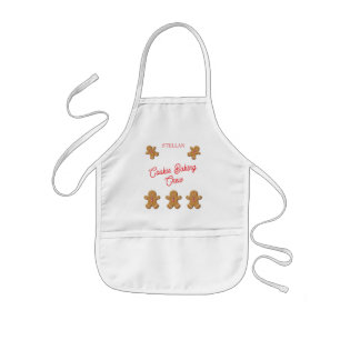 Mönstrad Gingerbread Man Barnförkläde