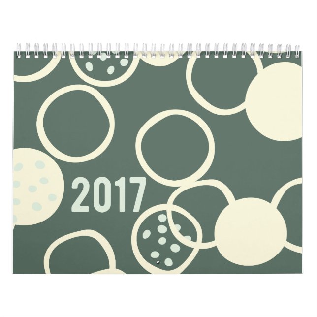Mönstrad kalender 2017 (Omslag)