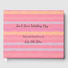 Mönstrad med Pastel Rand som Gästböcker