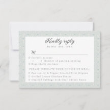 mönstrad OSA med måltidsalternativ