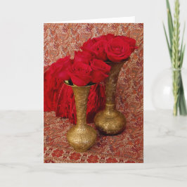 Mönstrad valentinro helgkort