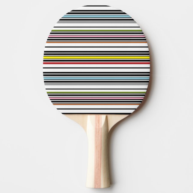 Mönstrade mång- randar pingisracket (Framsidan)