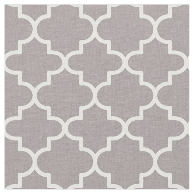 Mönstrade marockanska Quatrefoil Tyg (Närbild)