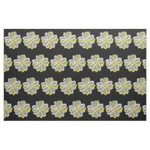 Mönstrande Daisy Flower Blommigt Patterned Craft F Tyg