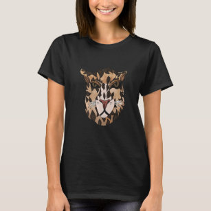 Mönstrande exotisk leopard-teckning Mehndi T Shirt