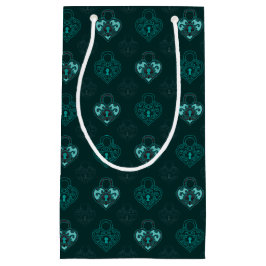 Mönstrat gift-block med sten och kol